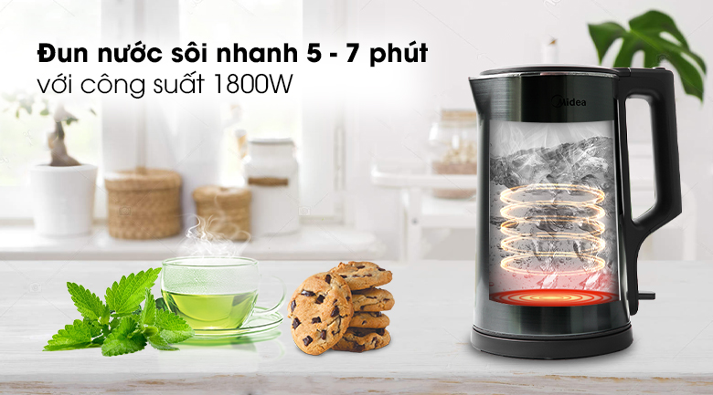 Công suất - Bình đun siêu tốc Midea MK-317DC Bình đun siêu tốc Midea 1.7 lít MK-317DC Công suất - Bình đun siêu tốc Midea MK-317DC