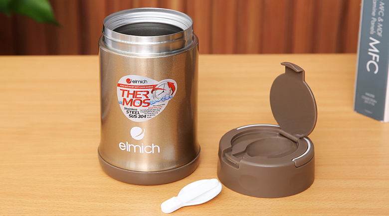 Bình đựng thức ăn giữ nhiệt inox 500 ml Elmich EL0631 Bình đựng thức ăn giữ nhiệt inox 500 ml Elmich EL0631