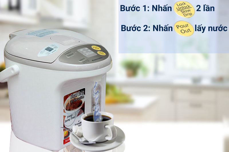Bình thủy điện Panasonic NC-EG2200CSY 2.2 lít Bình thủy điện Panasonic NC-EG2200CSY 2.2 lít