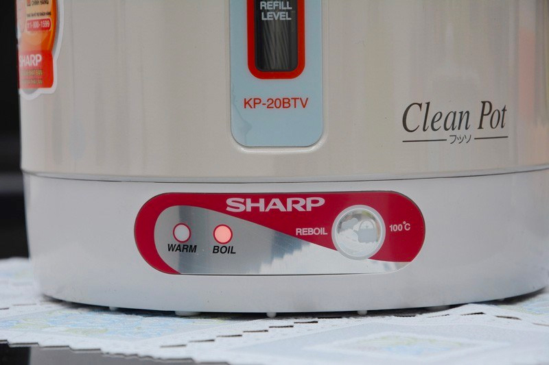 Bình thủy điện Sharp KP-20BTV 1.7 lít - đun sôi lại nước tiện lợi Bình thủy điện Sharp KP-20BTV 1.7 lít - đun sôi lại nước tiện lợi