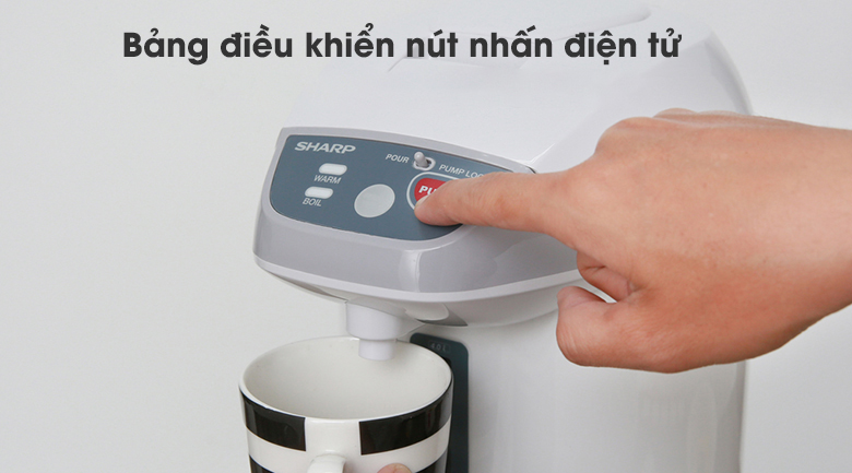 Bảng điều khiển - Bình thủy điện Sharp KP-Y40PV-CU 4 lít