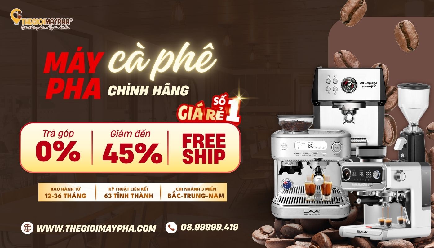 Mua máy pha cafe chuyên nghiệp, chất lượng tại Thế Giới Máy Pha