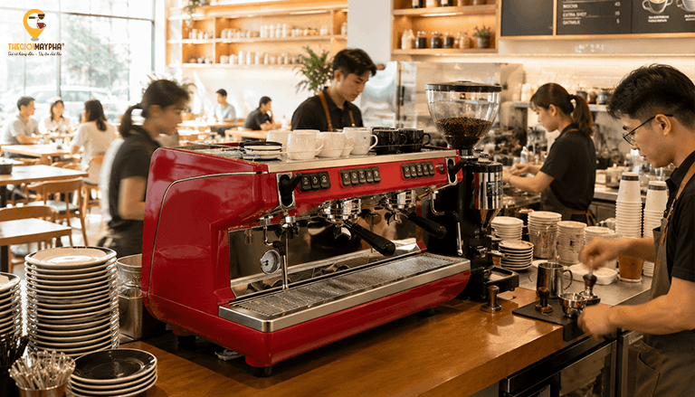 Máy pha cà phê công suất lớn phù hợp với những mô hình nào?