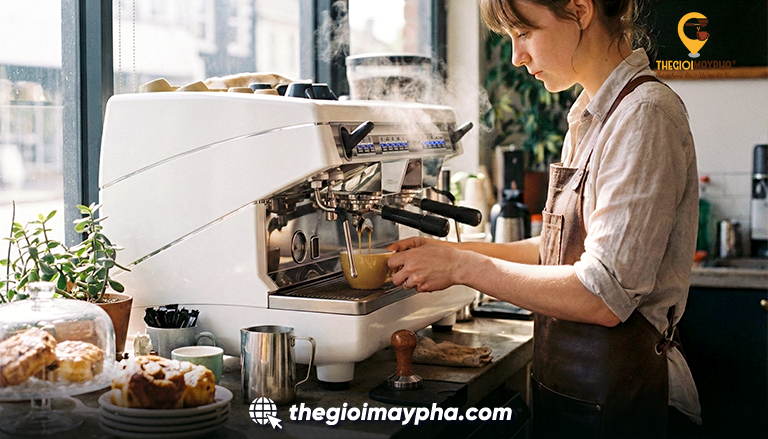 Combo máy pha cà phê và máy xay cho quán mới mở gồm những gì?