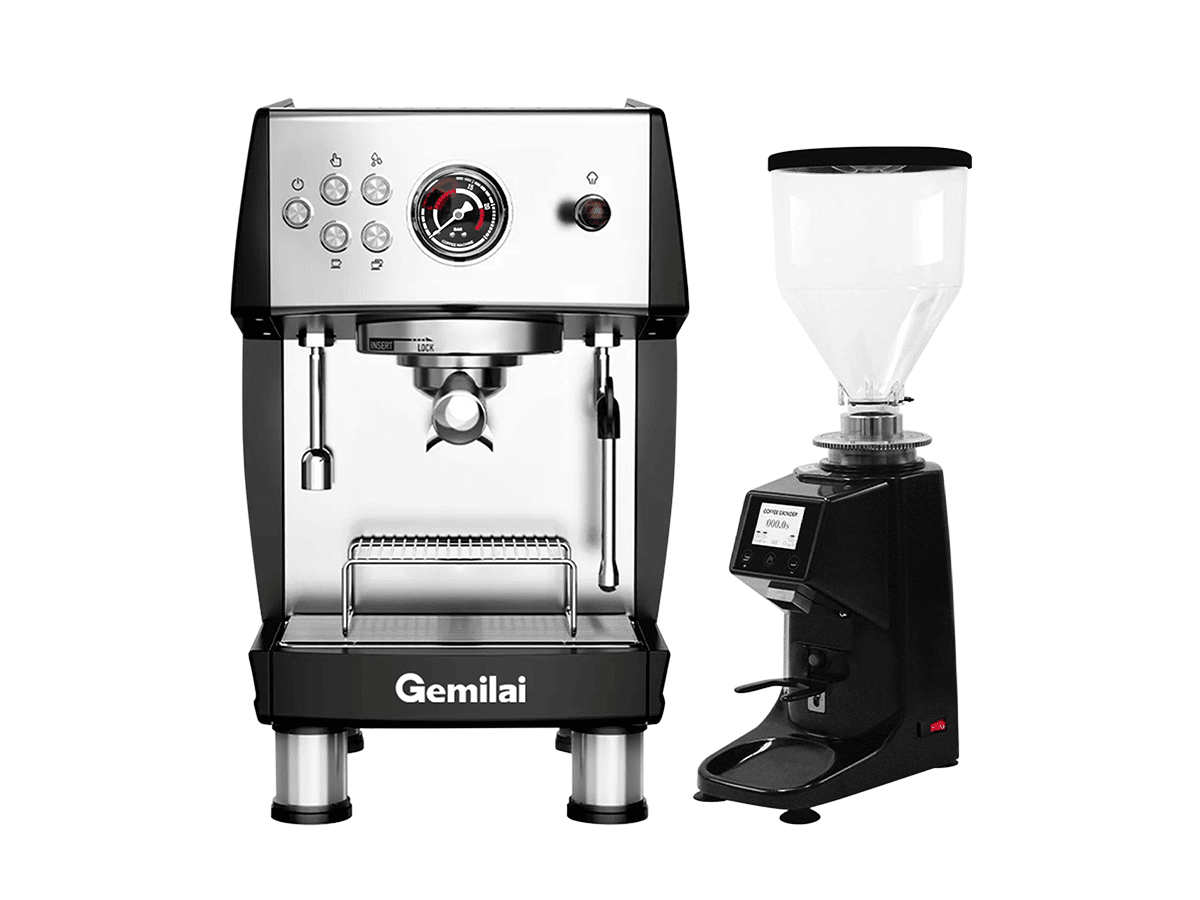 Combo máy pha cà phê và máy xay cho quán mới mở gồm những gì?
