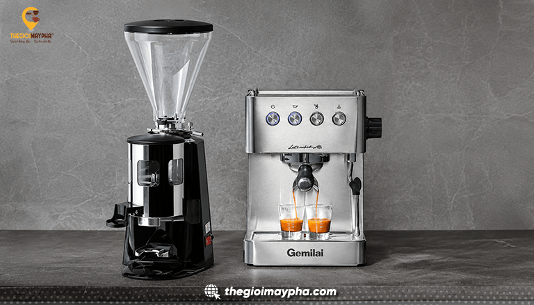 Setup combo máy pha và máy xay cho quán mới mở