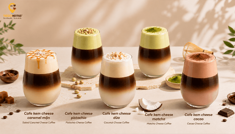 Công thức cafe kem cheese dễ tạo điểm nhấn menu và thu hút khách hàng