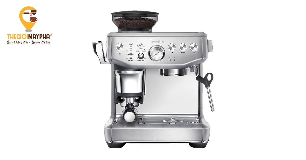 Máy pha cà phê Breville 876 có thiết kế tinh tế và bền bỉ