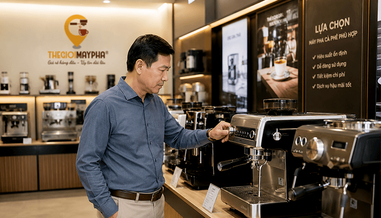 Kinh nghiệm mua máy pha cà phê lần đầu cho người mới từ A đến Z