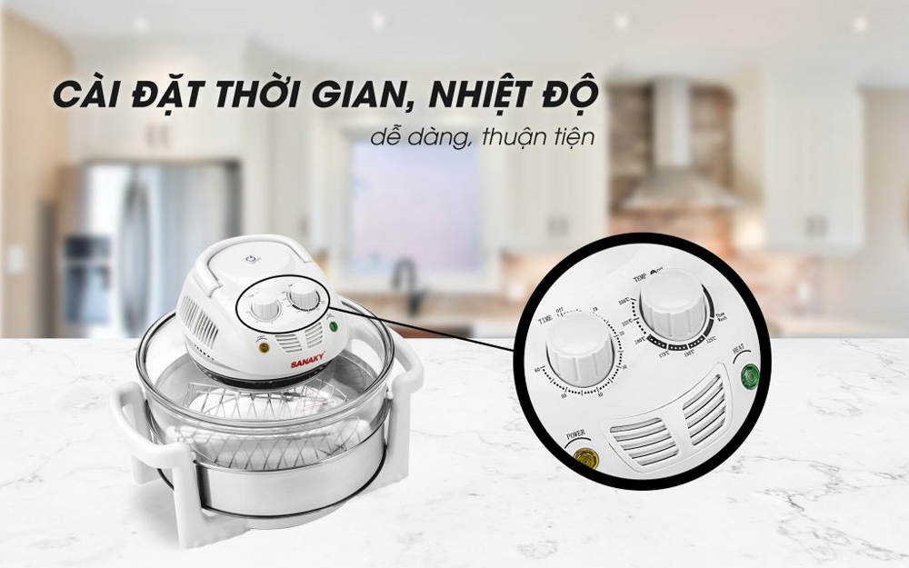 lo-nuong-sanaky-15-lit-vh-158t-62149-2 Núm vặn điều chỉnh thời gian, nhiệt độ lò nướng Sanaky VH-158T