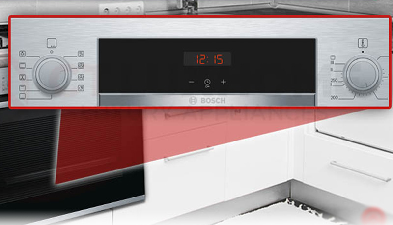 Lò nướng âm Bosch HBA534BS0A Bosch HBA534BS0A sử dụng bảng điều khiển núm xoay và cảm ứng