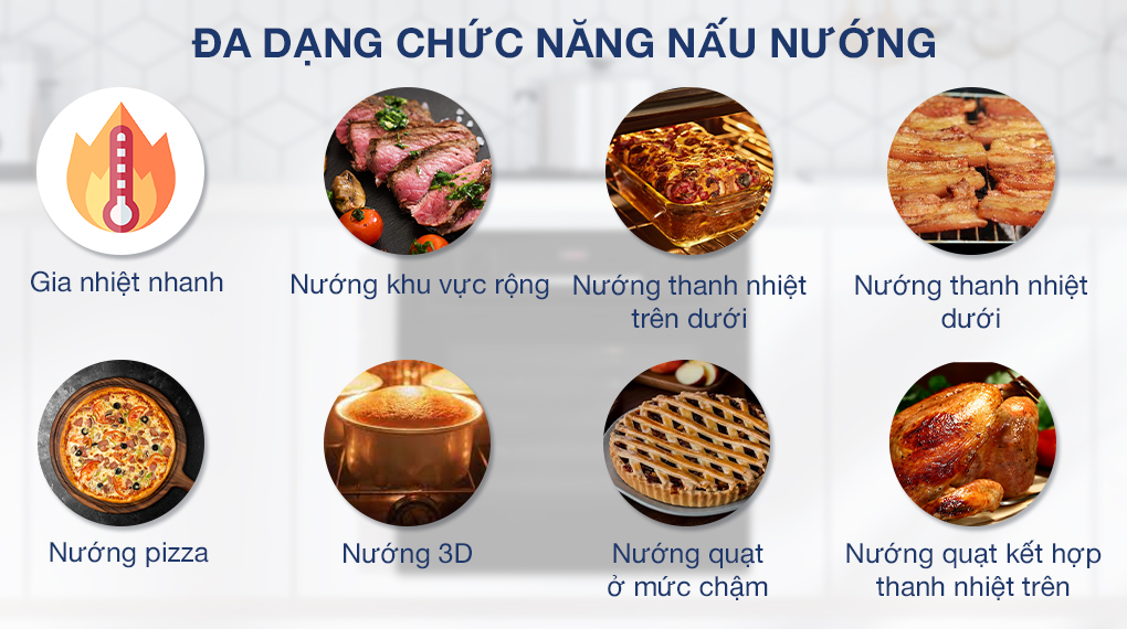 Lò nướng âm Bosch HBS534BB0B Lò nướng âm Bosch HBS534BB0B 71 lít - Chế độ nướng