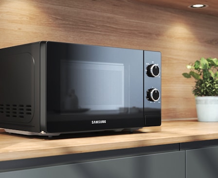 lo-vi-song-samsung-20-lit-ms20a3010al-sv-68930-1 Lò vi sóng Samsung 20 lít MS20A3010AL/SV Trang nhã với cửa kính toàn phần