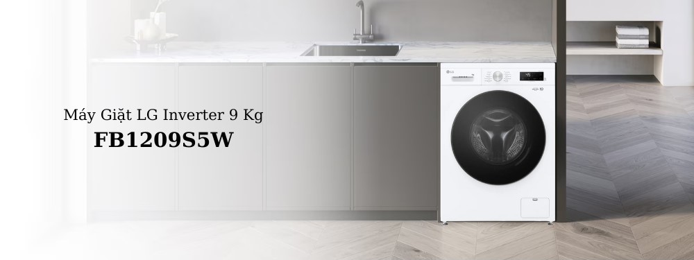 Máy Giặt LG Inverter 9 kg FB1209S5W Máy giặt LG Inverter 9 kg FB1209S5W