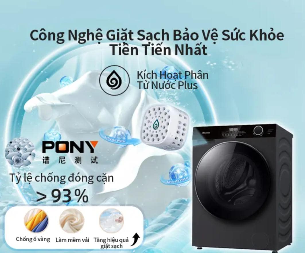 Máy Giặt Sấy Hisense Inverter 10.5/7 kg WD105M3 Máy giặt sấy Hisense Inverter 10.5/7 kg WD105M3