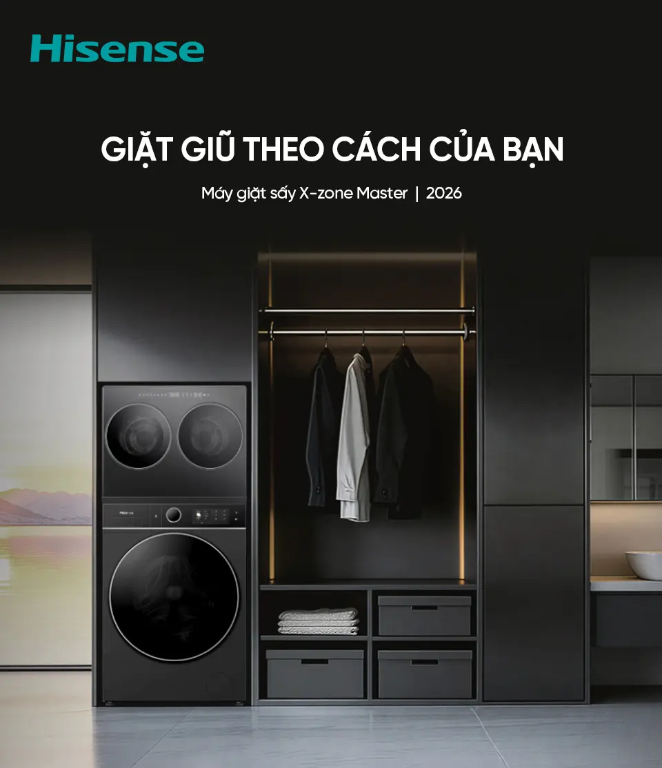 Máy Giặt Sấy Kèm Cửa Trước Hisense WM020U305DBA