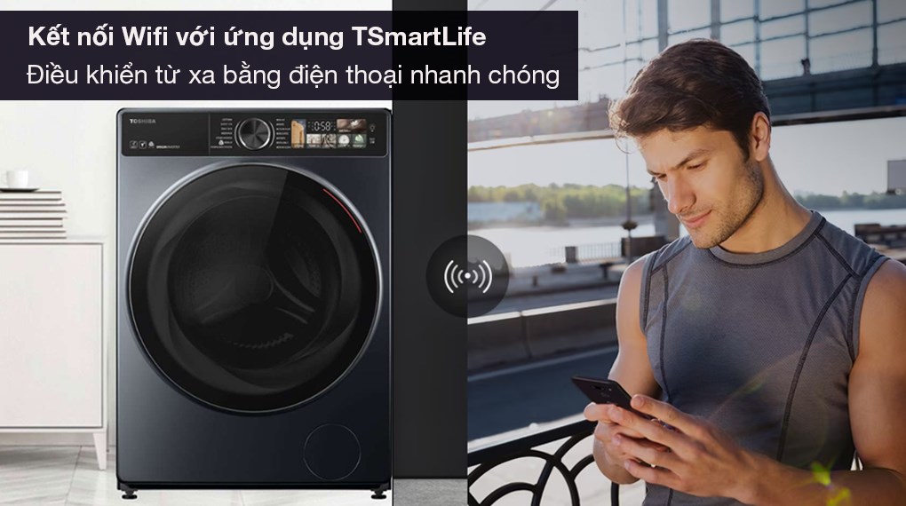 Máy giặt sấy Toshiba Inverter giặt 10,5 kg - sấy 7 kg TWD-T25BZU115MWV(MG) - Điều khiển wifi qua ứng dụng TSmartLife trên điện thoại tiện lợi Máy Giặt Sấy Toshiba 10.5/7 kg TWD-T25BZU115MWV(MG) Máy giặt sấy Toshiba Inverter giặt 10,5 kg - sấy 7 kg TWD-T25BZU115MWV(MG) - Điều khiển wifi qua ứng dụng TSmartLife trên điện thoại tiện lợi