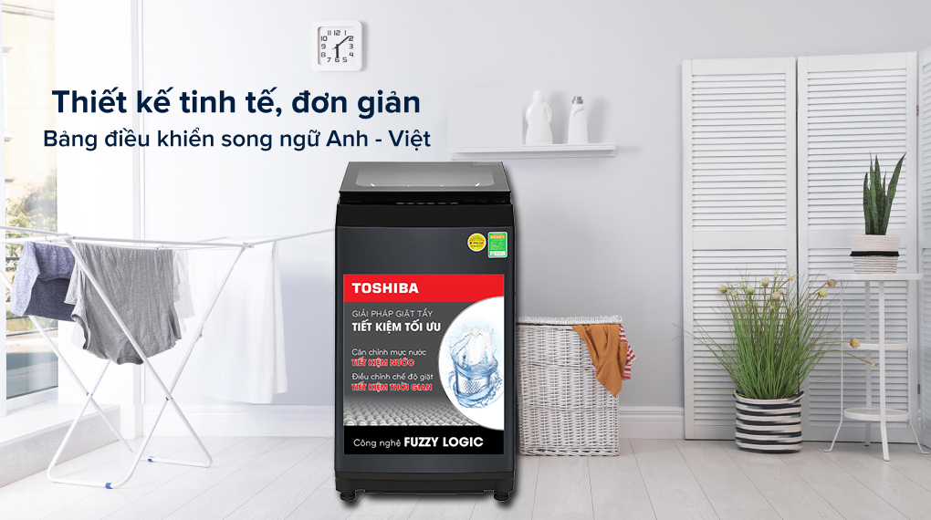 Máy Giặt Toshiba 8 kg AW-M905BV(MK) Máy giặt Toshiba 8 kg AW-M905BV(MK) - Tổng quan thiết kế