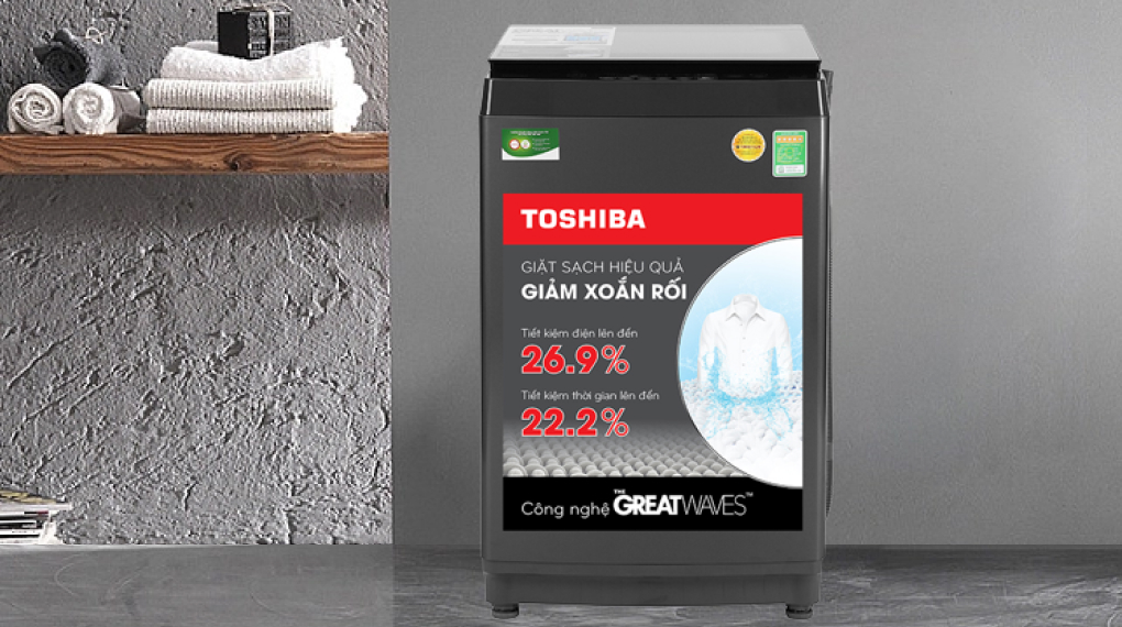 Máy Giặt Toshiba Inverter 9 kg AW-DK1000FV(KK) Máy giặt Toshiba Inverter 9.0 kg AW-DK1000FV(KK) - Thiết kế