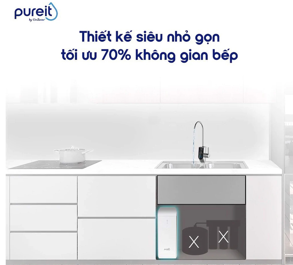 Máy Lọc Nước Unilever Pureit Delica UR5840 Máy lọc nước Unilever Pureit Delica UR5840 thiết kế nhỏ gọn