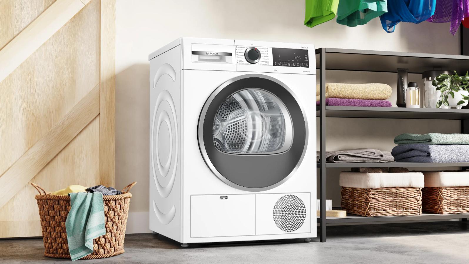 Máy Sấy Bơm Nhiệt Bosch 9 Kg WQG24200SG Máy sấy bơm nhiệt Bosch 9 kg WQG24200SG