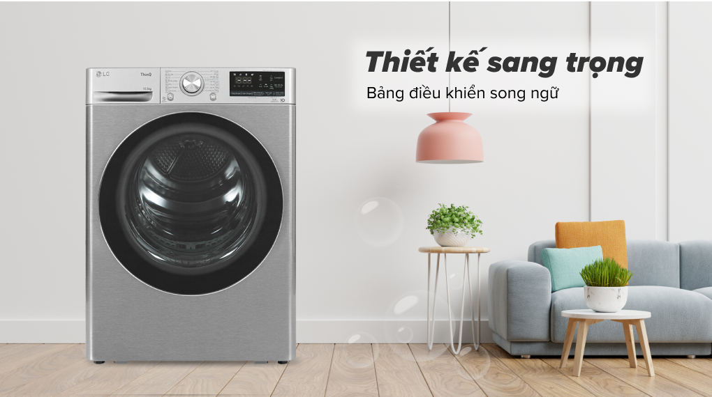 Máy sấy bơm nhiệt LG 10.5 Kg DVHP50P - Thiết kế Máy Sấy Bơm Nhiệt LG 10.5 Kg DVHP50P Máy sấy bơm nhiệt LG 10.5 Kg DVHP50P - Thiết kế