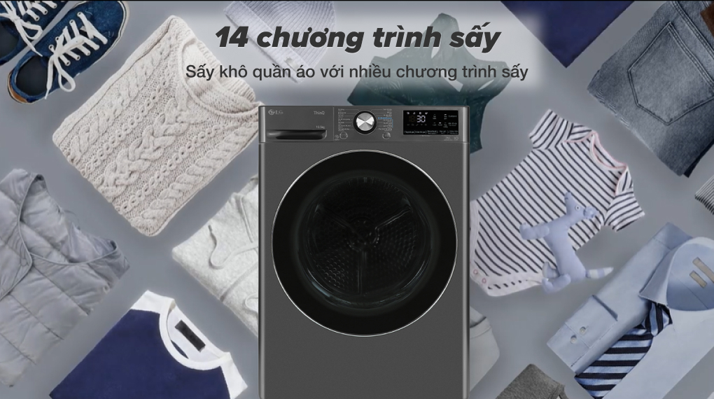Máy sấy bơm nhiệt LG Inverter 10.5 kg DVHP50B - Chương trình sấy Máy Sấy Bơm Nhiệt LG Inverter 10.5 Kg DVHP50B Máy sấy bơm nhiệt LG Inverter 10.5 kg DVHP50B - Chương trình sấy