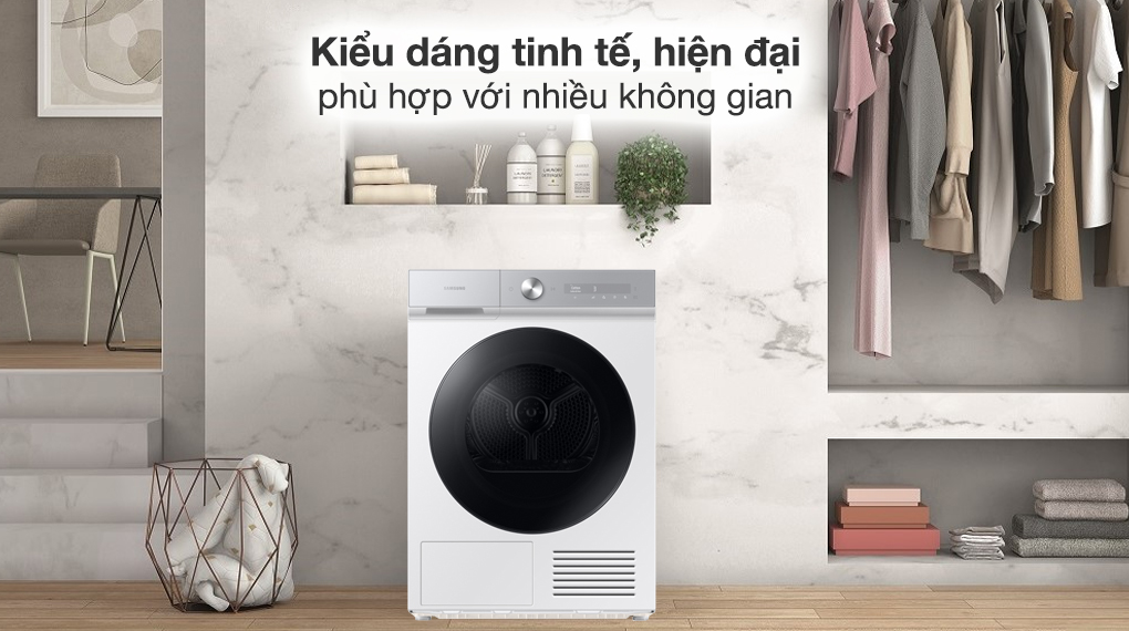 Máy sấy bơm nhiệt Samsung 9 kg DV90BB9440GH/SV - Tổng quan thiết kế Máy Sấy Bơm Nhiệt Samsung 9 Kg DV90BB9440GH/SV Máy sấy bơm nhiệt Samsung 9 kg DV90BB9440GH/SV - Tổng quan thiết kế