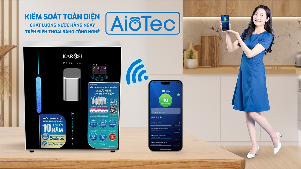 Máy chuyển đổi Hydro-ion kiềm Karofi KAE-S18 Karofi KAE-S18