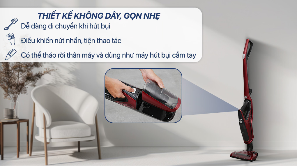 Thiết kế - Máy hút bụi không dây Hitachi PV-X85M MRE Máy hút bụi không dây Hitachi PV-X85M(MRE) Máy hút bụi không dây Hitachi PV-X85M(MRE)