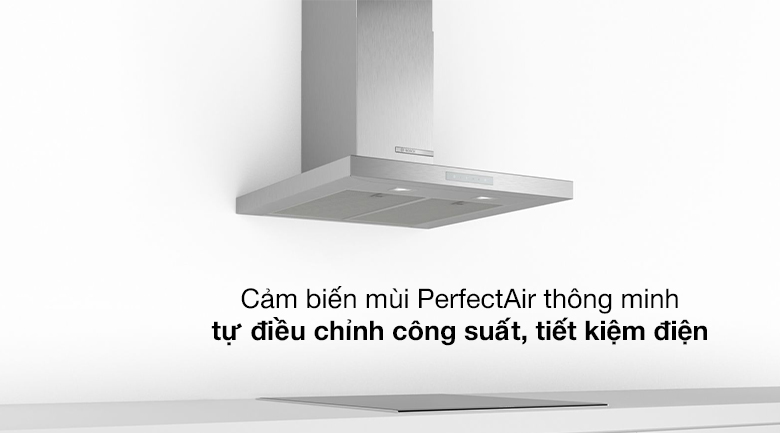 Máy hút mùi áp tường Bosch DWB77CM50 Cảm biến mùi PerfectAir - Máy hút mùi áp tường Bosch DWB77CM50