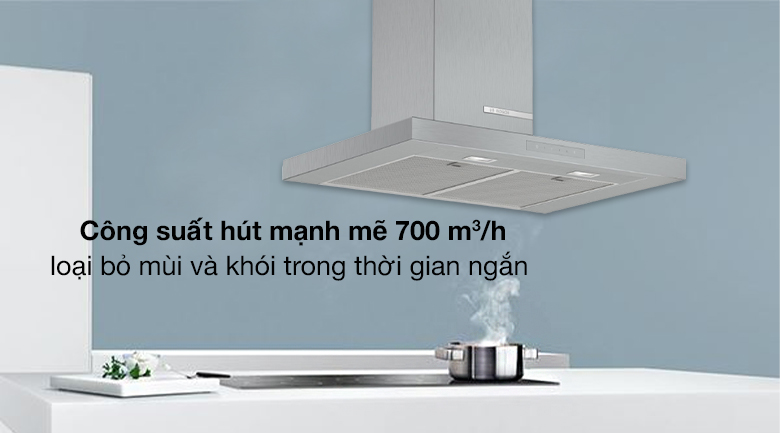 Máy hút mùi áp tường Bosch DWB77CM50 Công suất - Máy hút mùi áp tường Bosch DWB77CM50