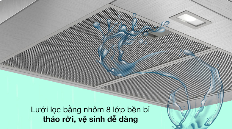 Máy hút mùi áp tường Bosch DWB77CM50 Lưới lọc dầu mỡ - Máy hút mùi áp tường Bosch DWB77CM50