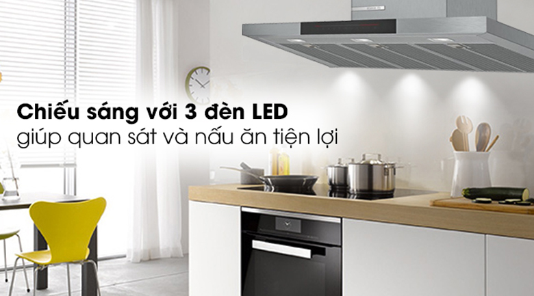 Đèn LED - DWB98JQ50B Máy hút mùi áp tường Bosch DWB98JQ50B Đèn LED - DWB98JQ50B