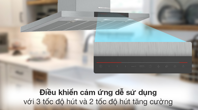 Điều khiển - DWB98JQ50B Máy hút mùi áp tường Bosch DWB98JQ50B Điều khiển - DWB98JQ50B