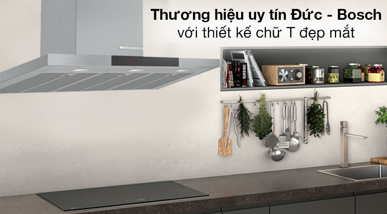 Thiết kế - Bosch DWB98JQ50B Máy hút mùi áp tường Bosch DWB98JQ50B Máy hút mùi áp tường Bosch DWB98JQ50B