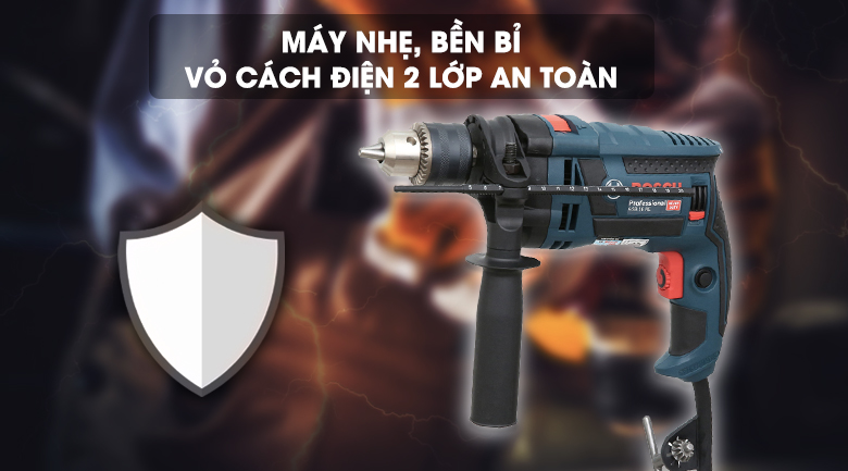 Máy khoan động lực Bosch GSB 16 RE (Vali nhựa) Máy khoan động lực Bosch GSB 16 RE (Vali nhựa)