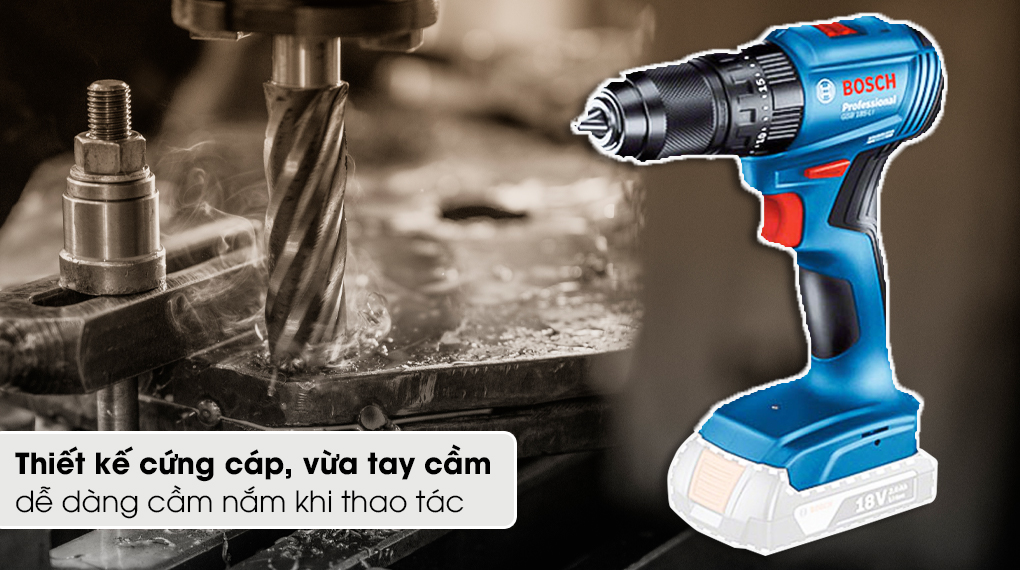 Máy khoan vặn vít pin Bosch GSR 185-LI (SOLO) - Thiết kế Máy khoan vặn vít pin Bosch GSR 185-LI (Solo) Máy khoan vặn vít pin Bosch GSR 185-LI (Solo)