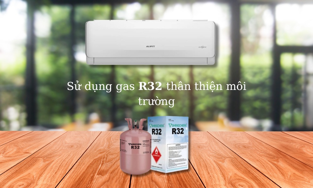 Máy lạnh AUFIT Inverter 1 HP AFW09FHA4DI-3VN Máy Lạnh AUFIT AFW09FHA4DI-3VN sử dụng gas R32 thân thiện môi trường
