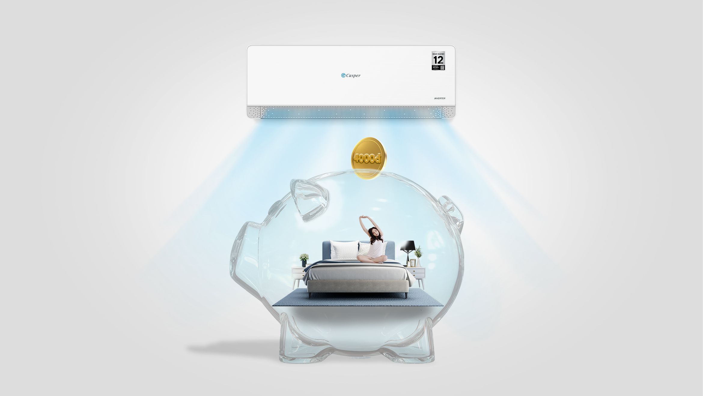 Máy lạnh Casper Inverter 1.0 HP QC-09IU36A Máy lạnh Casper Inverter 1.0 HP QC-09IU36A