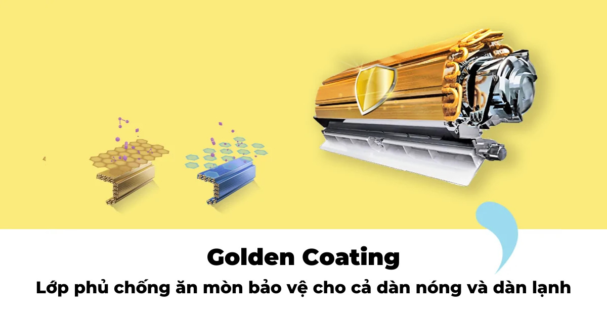 Máy lạnh Comfee 1.5 HP CFS-13FWFF-V Golden Coating - Lớp phủ chống ăn mòn cao cấp