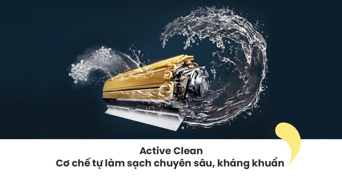 Máy lạnh Comfee 1.5 HP CFS-13FWFF-V Chế độ tự động vệ sinh dàn lạnh tiện lợi Active Clean