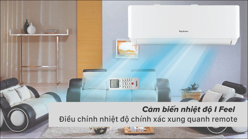 Máy lạnh Nagakawa Inverter 1 HP NIS-C09R2T28 Máy lạnh Nagakawa Inverter 1 HP NIS-C09R2T28 - Cơ chế thổi gió