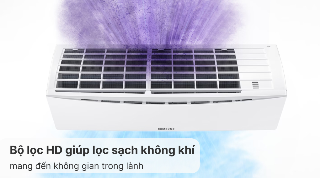 Máy lạnh Samsung Inverter 1.5 HP AR12TYHQASIN Máy lạnh Samsung Inverter 1.5 HP AR12TYHQASINSV - Khả năng lọc không khí