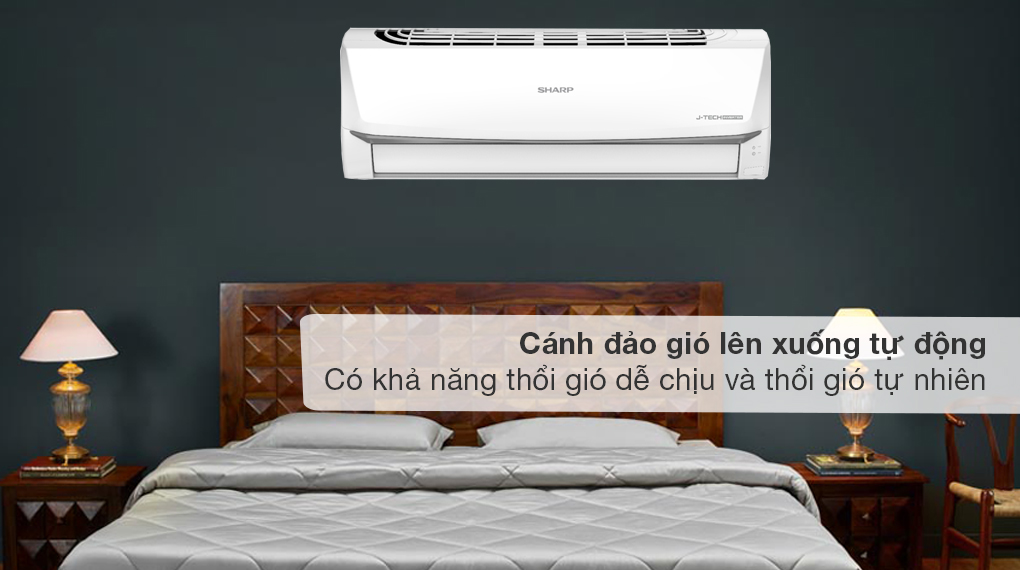 Máy lạnh Sharp Inverter 1.5 HP AH-X13ZEW Máy lạnh Sharp Inverter 1.5 HP AH-X13ZEW - Tự động điều khiển cánh đảo gió lên xuống tự động, có khả năng thổi gió dễ chịu và gió tự nhiên