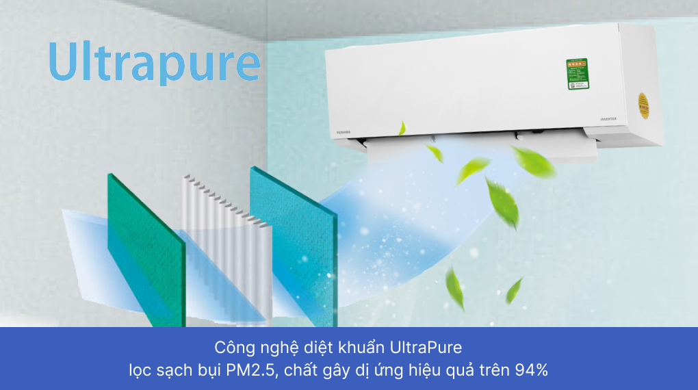 Máy lạnh Toshiba Inverter 1 HP RAS-H10E2KCVG-V - Kháng khuẩn khử mùi Máy lạnh Toshiba Inverter 1 HP RAS-H10E2KCVG-V Máy lạnh Toshiba Inverter 1 HP RAS-H10E2KCVG-V - Kháng khuẩn khử mùi