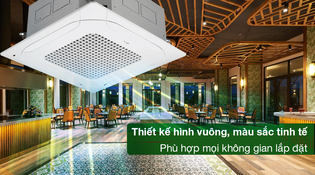 Máy lạnh âm trần LG 2.5 HP ZTNQ24GPLA0/ZUAC1 Điều hòa âm trần LG Inverter 24000 BTU ZTNQ24GPLA0 - Thiết kế hình vuông, màu sắc tinh tế phù hợp mọi không gian lắp đặt