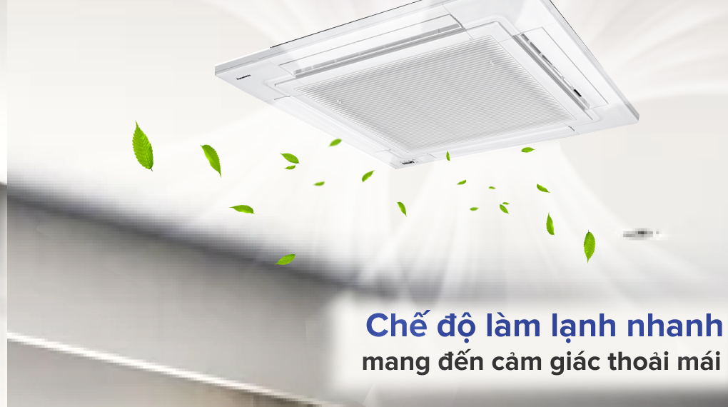 Máy lạnh âm trần Panasonic 4.5 HP S-3448PU3H Làm lạnh nhanh - Máy lạnh âm trần Panasonic Inverter 4.5 HP S-3448PU3H / U-43PR1H5
