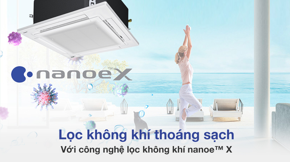 Máy lạnh âm trần Panasonic 4.5 HP S-3448PU3H Nanoe™ X - Máy lạnh âm trần Panasonic Inverter 4.5 HP S-3448PU3H / U-43PR1H5