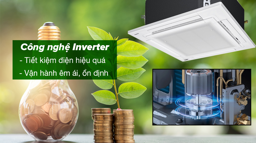 Máy lạnh âm trần Panasonic S-1821PU3H/U-18PR1H5 Máy lạnh âm trần Panasonic Inverter 2 HP S-1821PU3H/U-18PR1H5 - Công nghệ Inverter tiết kiệm điện hiệu quả, vận hành êm ái và ổn định